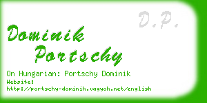 dominik portschy business card